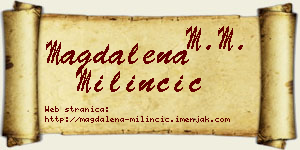 Magdalena Milinčić vizit kartica